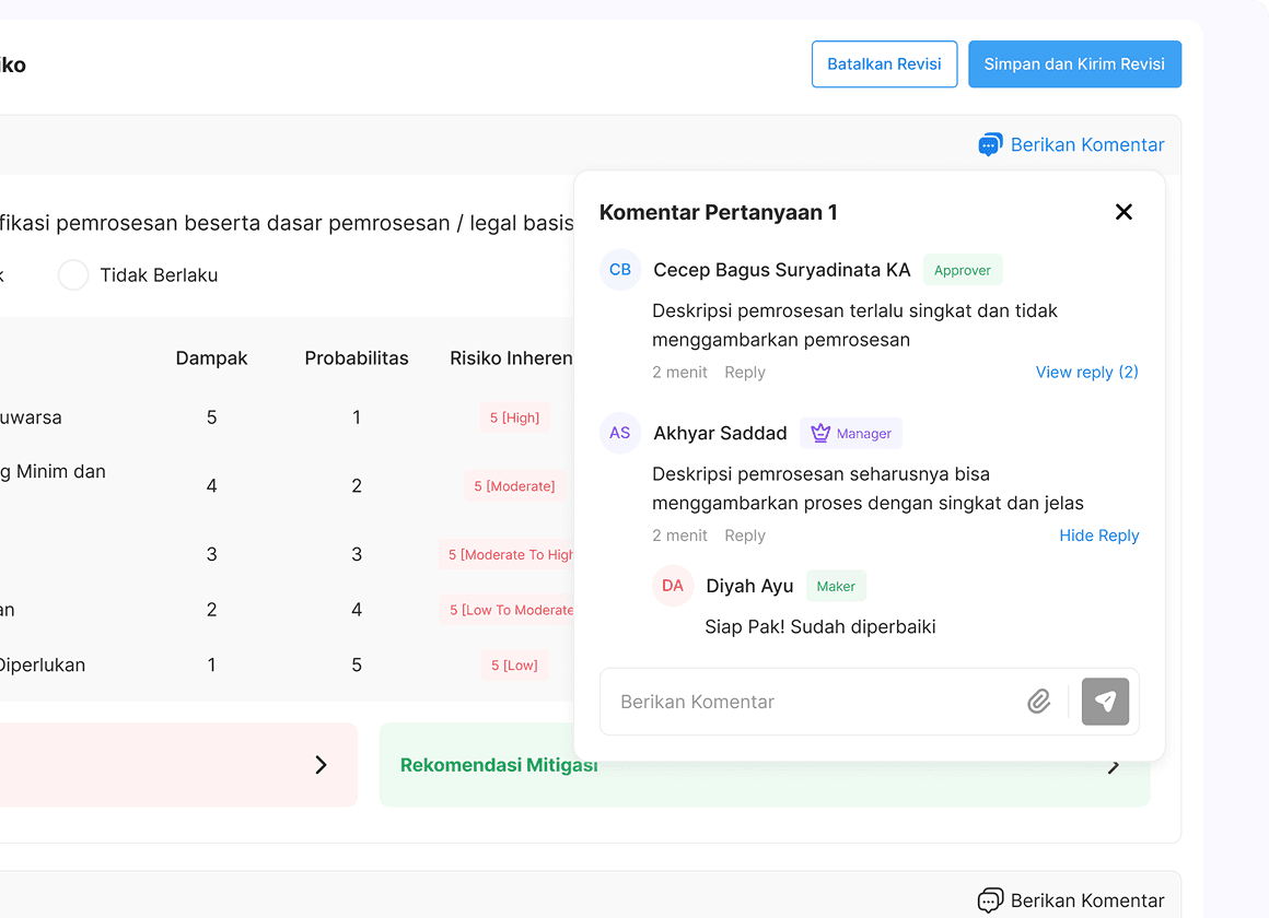 #Approval & DPIA History